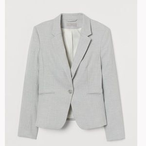 H&M light grey blazer size 8